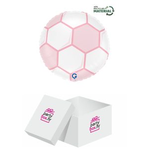 Folija balon nogometna lopta roza, 45 cm