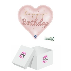 Folija balon Happy birthday srce, 46cm