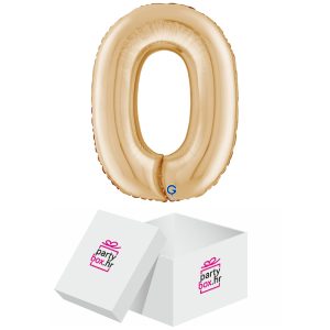 Folija balon broj 0 white gold, 80 cm