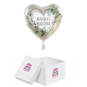 Folija balon Mladenka i mladoženja, 43cm