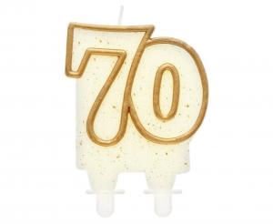 Rođendanska svjećica broj 70, 8cm